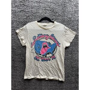 Super Rare Vintage The Rolling‎ Stones 1978 US Tour T-shirt S/M in White